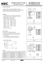 Datasheet KIA7031AF manufacturer KEC